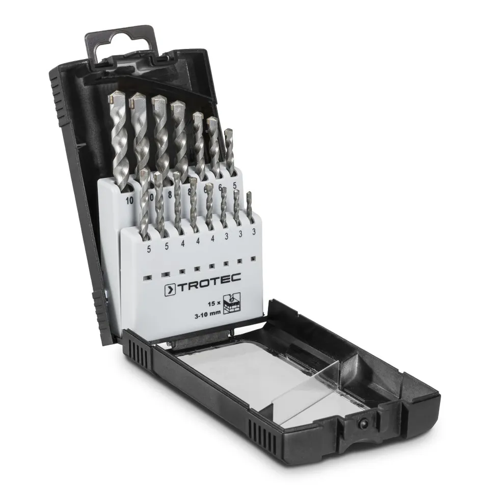 trotec-steinbohrer-set-15-teilig-hartmetall-89-hrc-3-10-mm image 1
