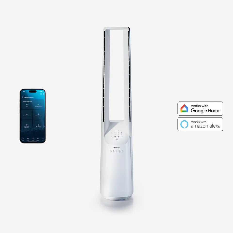 pro-breeze-turmventilator-ohne-fl-gel-102-cm-mit-app-steuerung-wei image 1