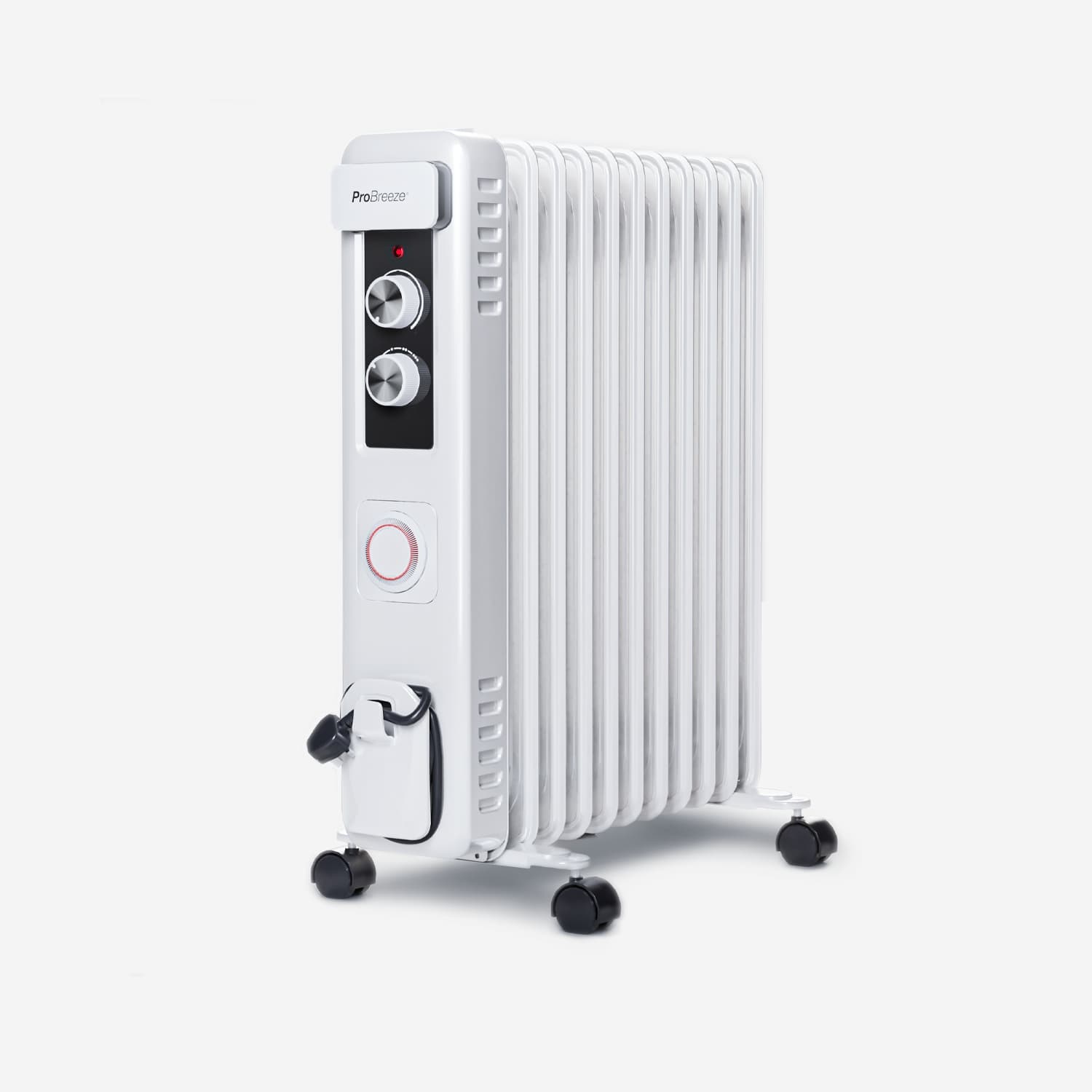 pro-breeze-2500w-kompakt-lradiator-11-rippen-mit-thermostat-wei image 1