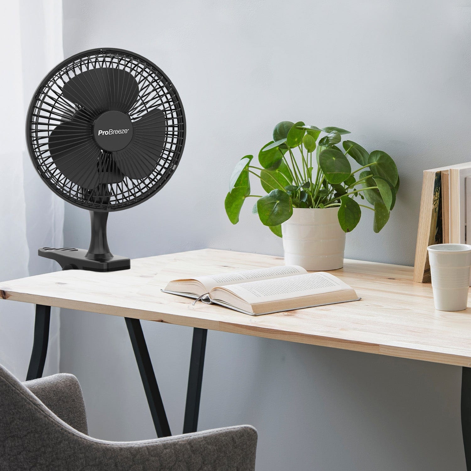 pro-breeze-15-cm-mini-clip-ventilator-schwarz image 2