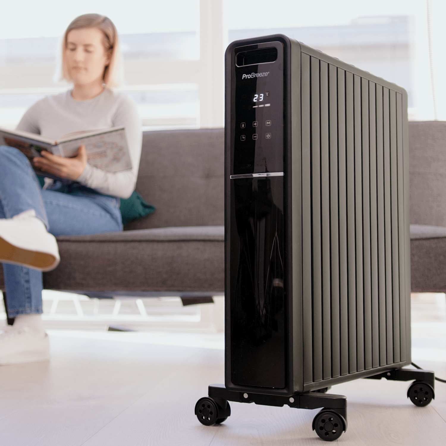 pro-breeze-2000w-digital-heizl-fter-lfrei-mit-fernbedienung-schwarz image 2