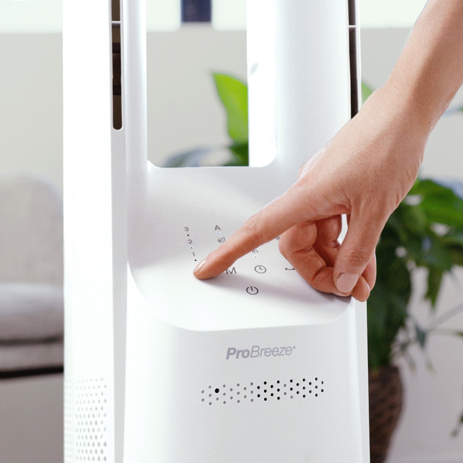 pro-breeze-turmventilator-ohne-fl-gel-102-cm-mit-app-steuerung-wei image 3