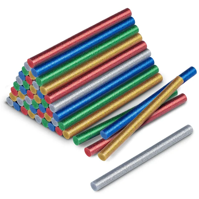 trotec-hei-klebestifte-11-mm-glitzer-50-st-ck-f-r-hei-klebepistole-5-farben image 1