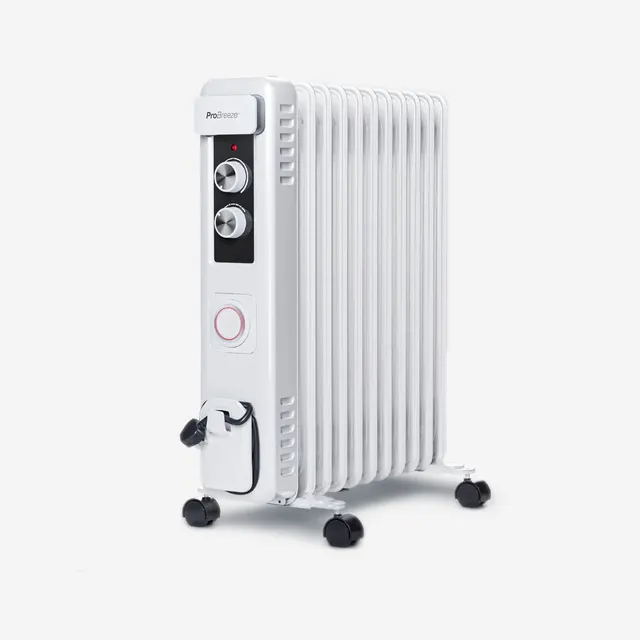 pro-breeze-2500w-kompakt-lradiator-11-rippen-mit-thermostat-wei image 1