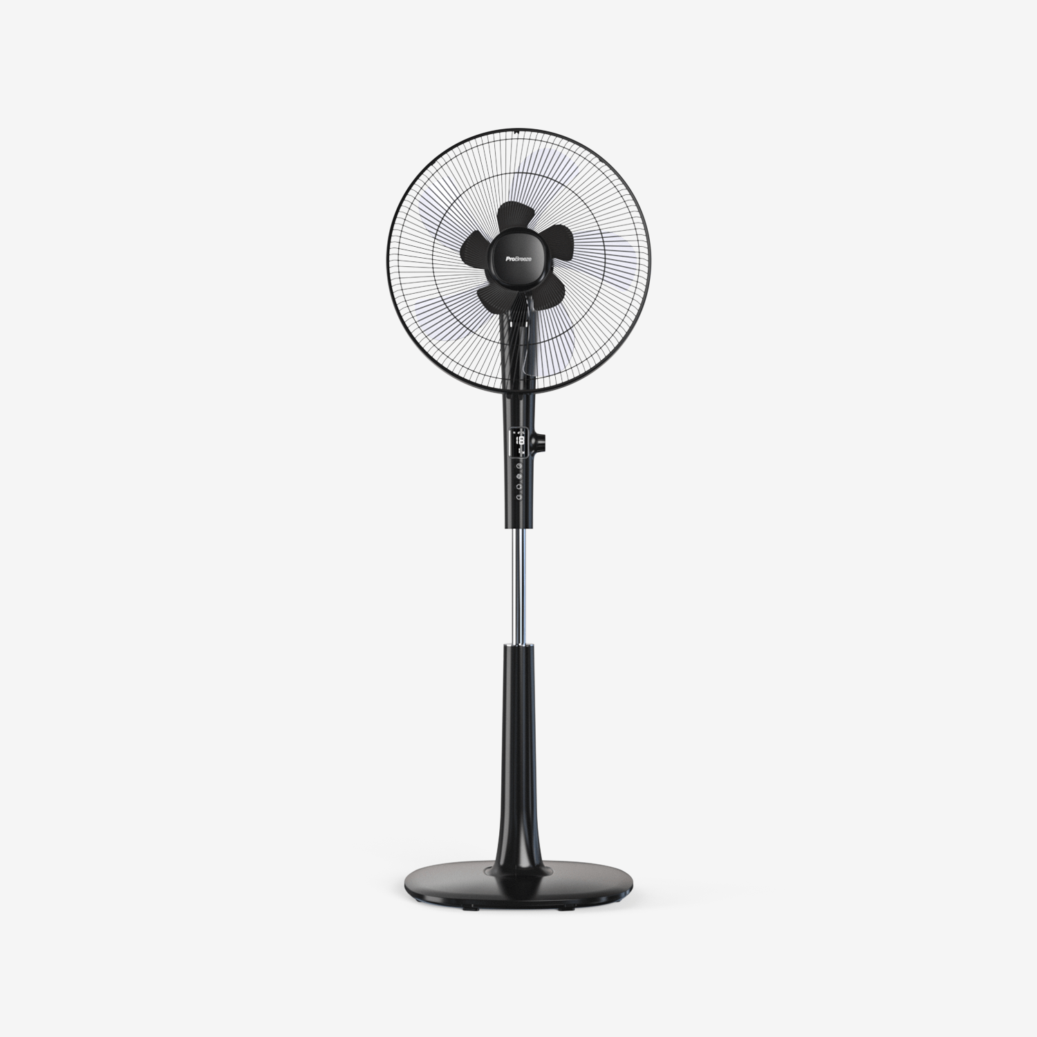 pro-breeze-41-cm-standventilator-mit-dc-motor-fernbedienung-schwarz image 1