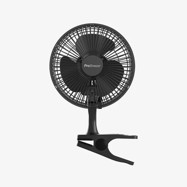 pro-breeze-15-cm-mini-clip-ventilator-schwarz image 1