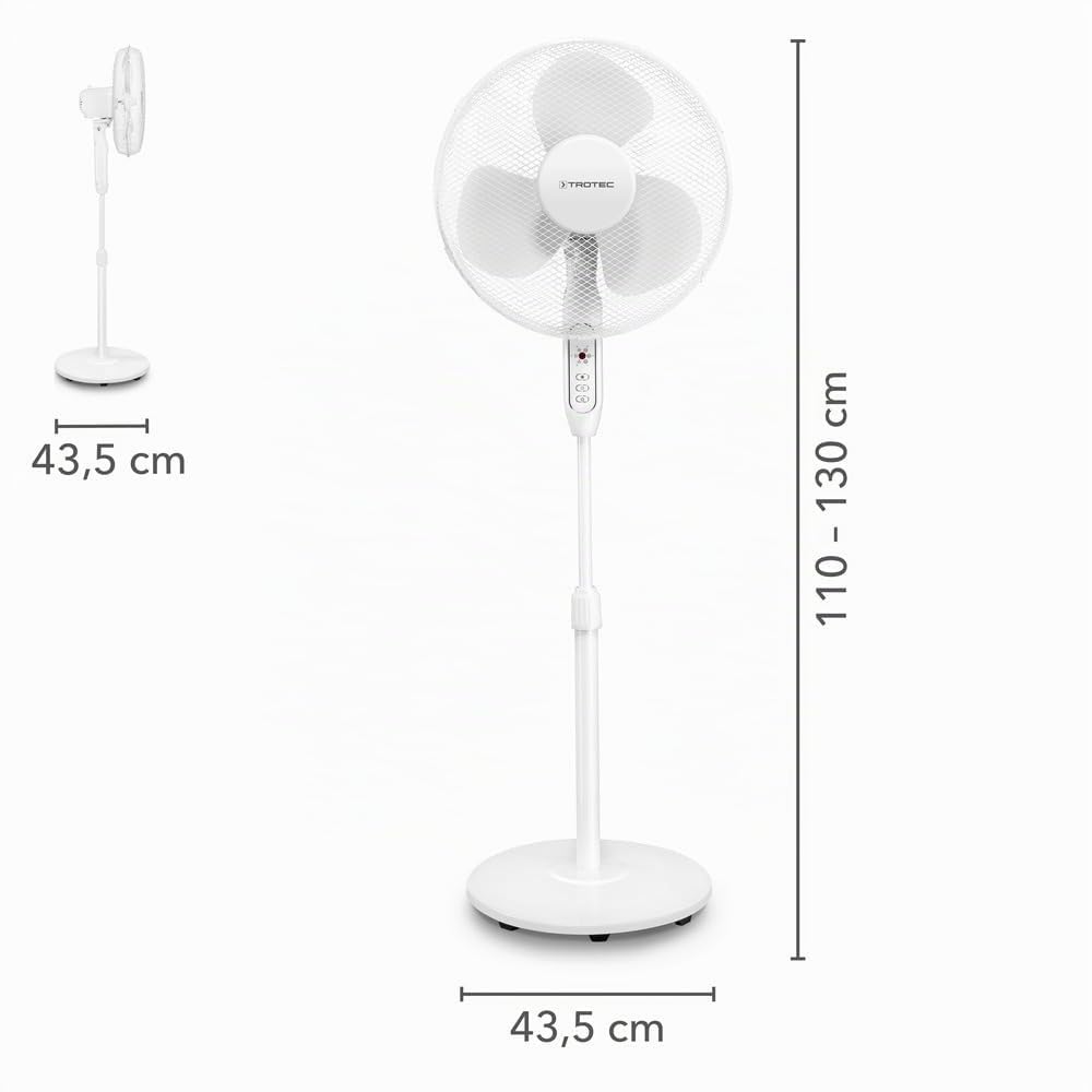 trotec-tve-25-s-standventilator-40-w-80-oszillation-fernbedienung image 2