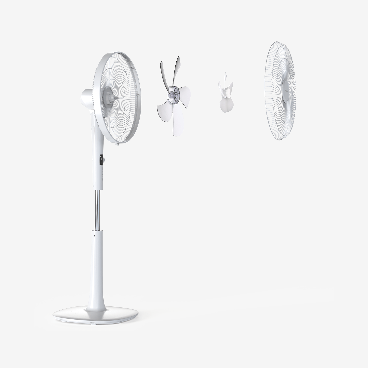 pro-breeze-41-cm-standventilator-mit-dc-motor-und-fernbedienung-wei image 4