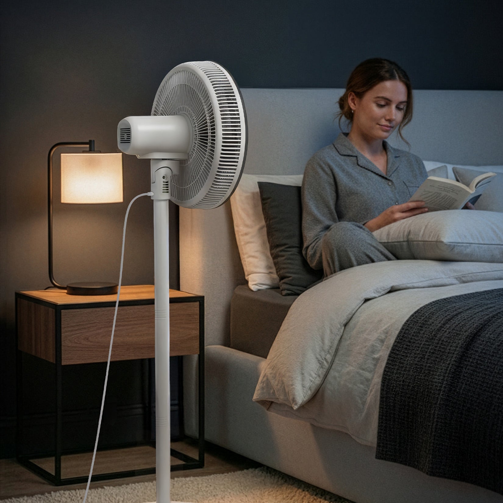 pro-breeze-airflo-slim-109-cm-hybrid-standventilator-wei-extrem-leise-9-stufen image 3