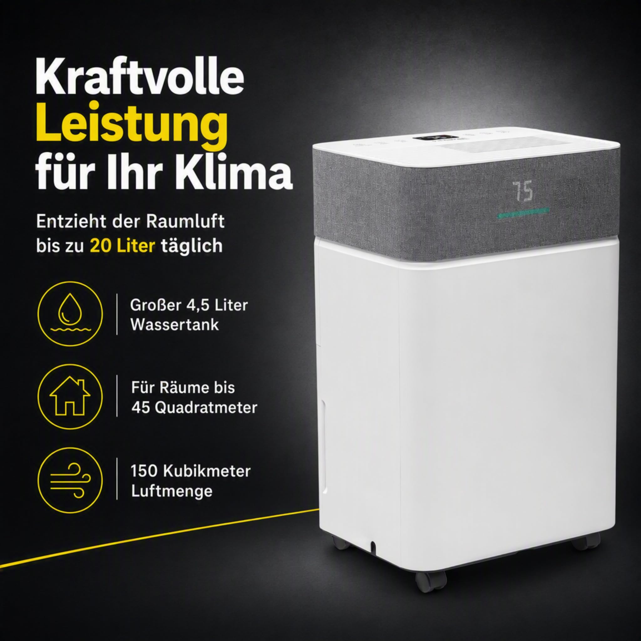 trotec-ttk-63-e-luftentfeuchter-20-l-tag-mit-hygrostat image 2