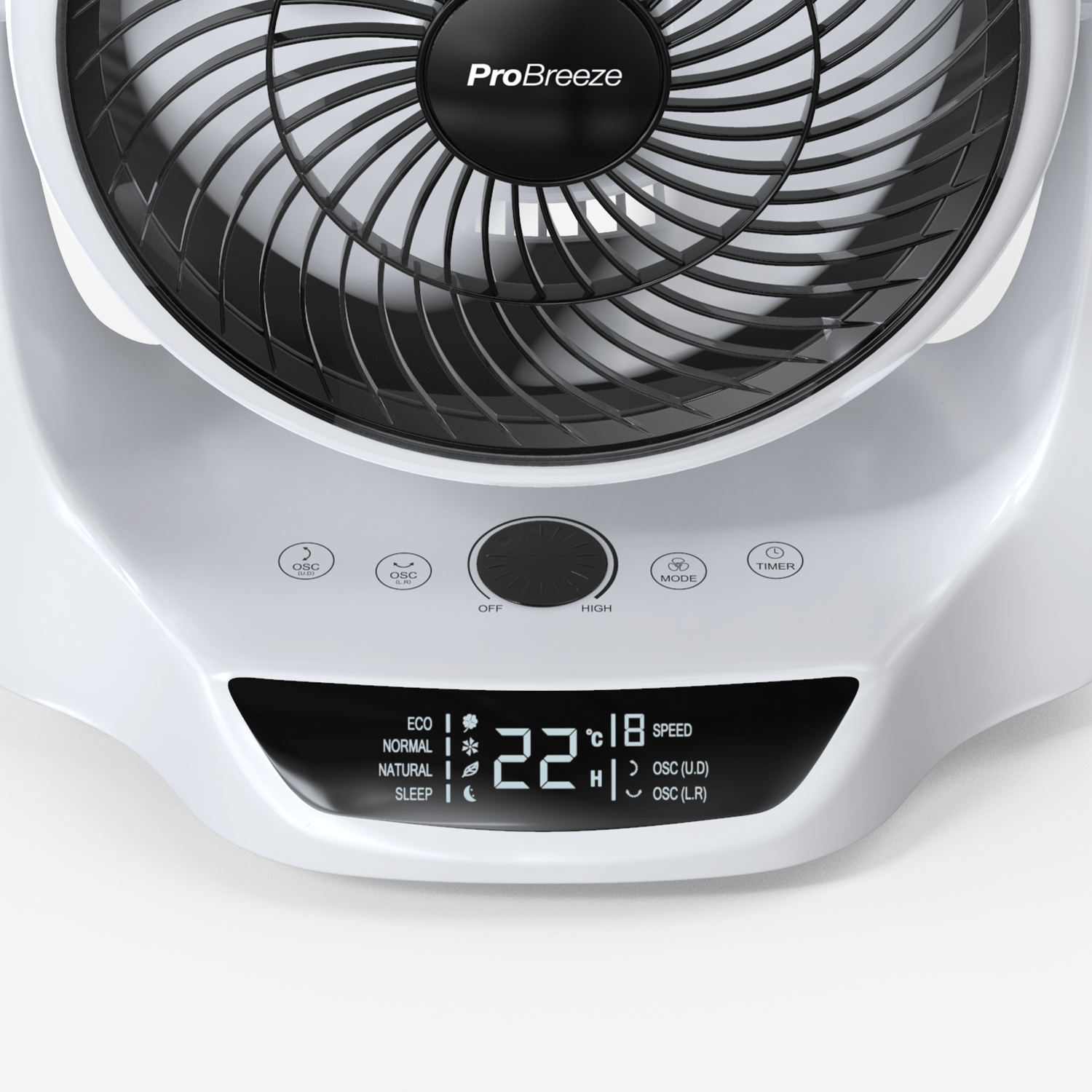 pro-breeze-25-cm-dc-luftzirkulator-ventilator-mit-oszillation-und-fernbedienung image 4