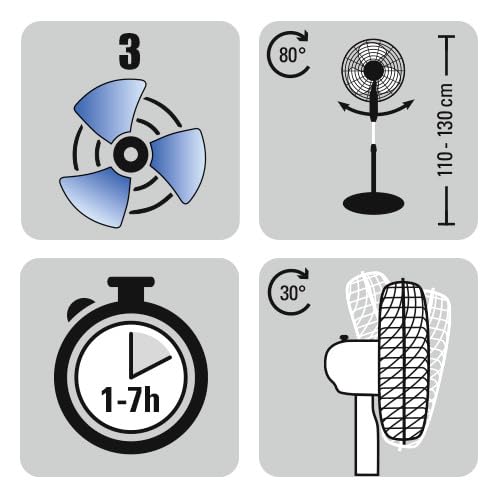 trotec-tve-25-s-standventilator-40-w-80-oszillation-fernbedienung image 7
