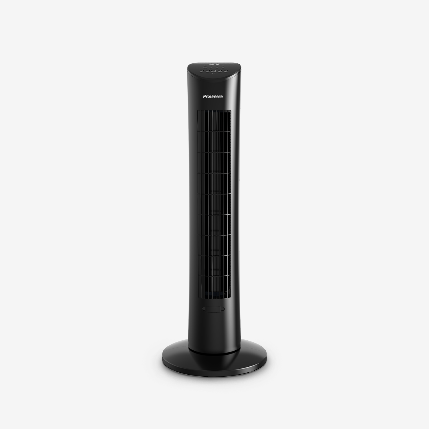 pro-breeze-76-cm-oszillierender-turmventilator-60w-schwarz image 1