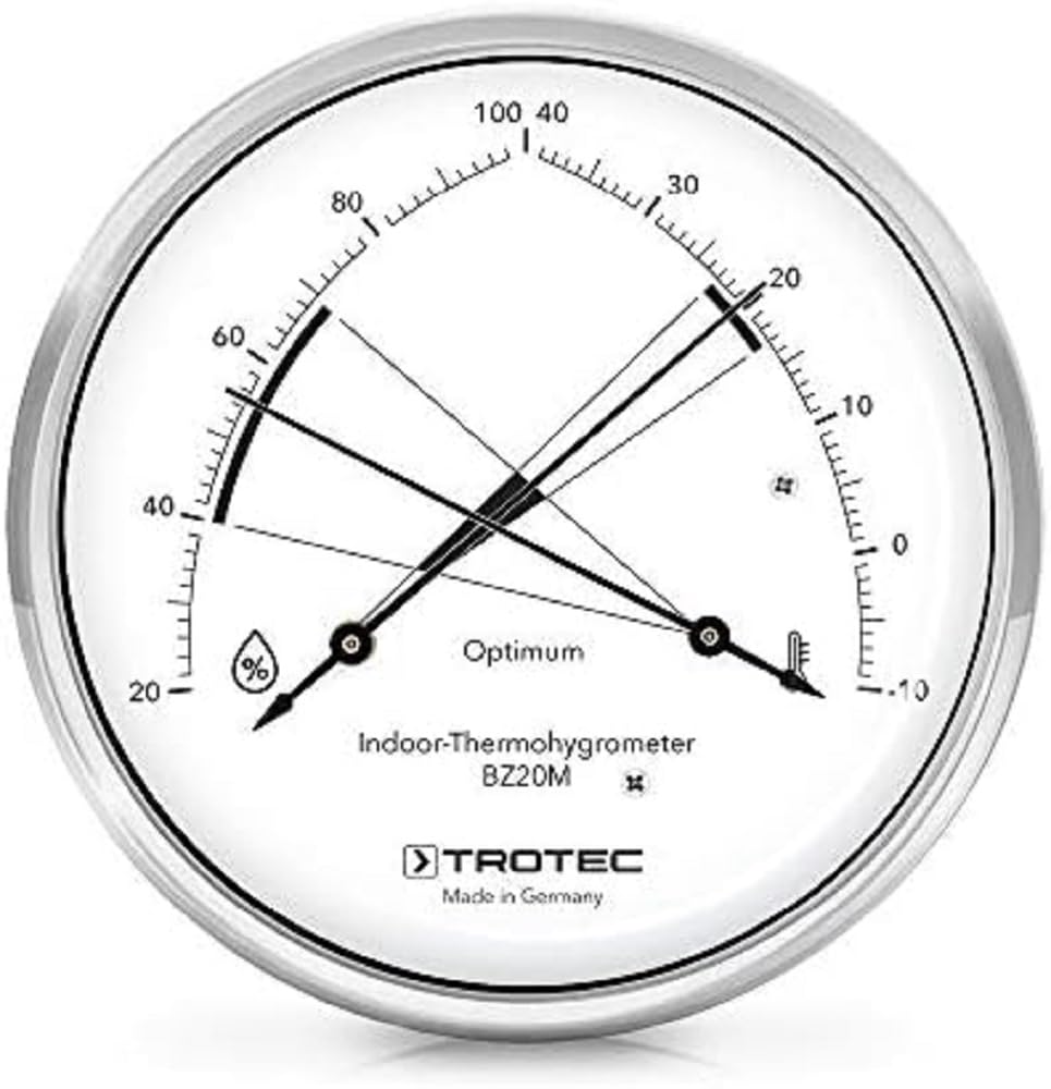 trotec-bz20m-thermohygrometer-analog-im-edelstahl-geh-use-130-mm image 1