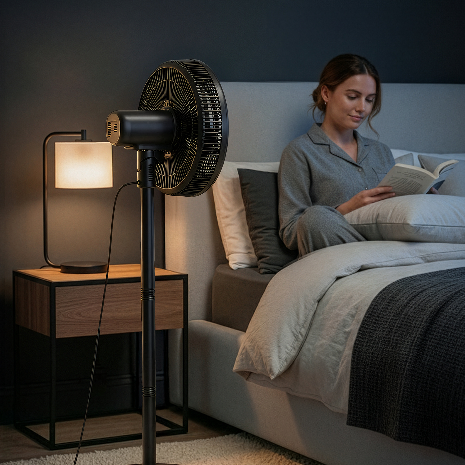 pro-breeze-airflo-slim-109-cm-hybrid-standventilator-luftumw-lzer-wei image 3