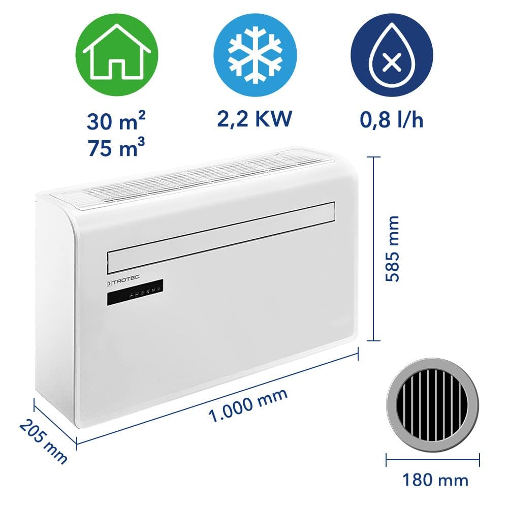 trotec-pac-w-2200-s-wandklimaanlage-3-in-1-k-hlen-entfeuchten-l-ften image 3
