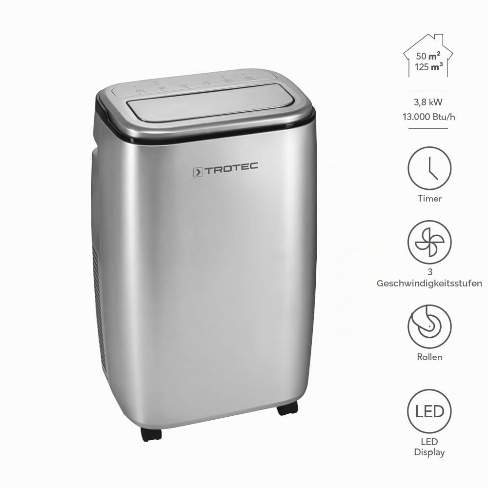trotec-pac-3810-s-mobile-klimaanlage-3-8-kw-13000-btu-silber image 2