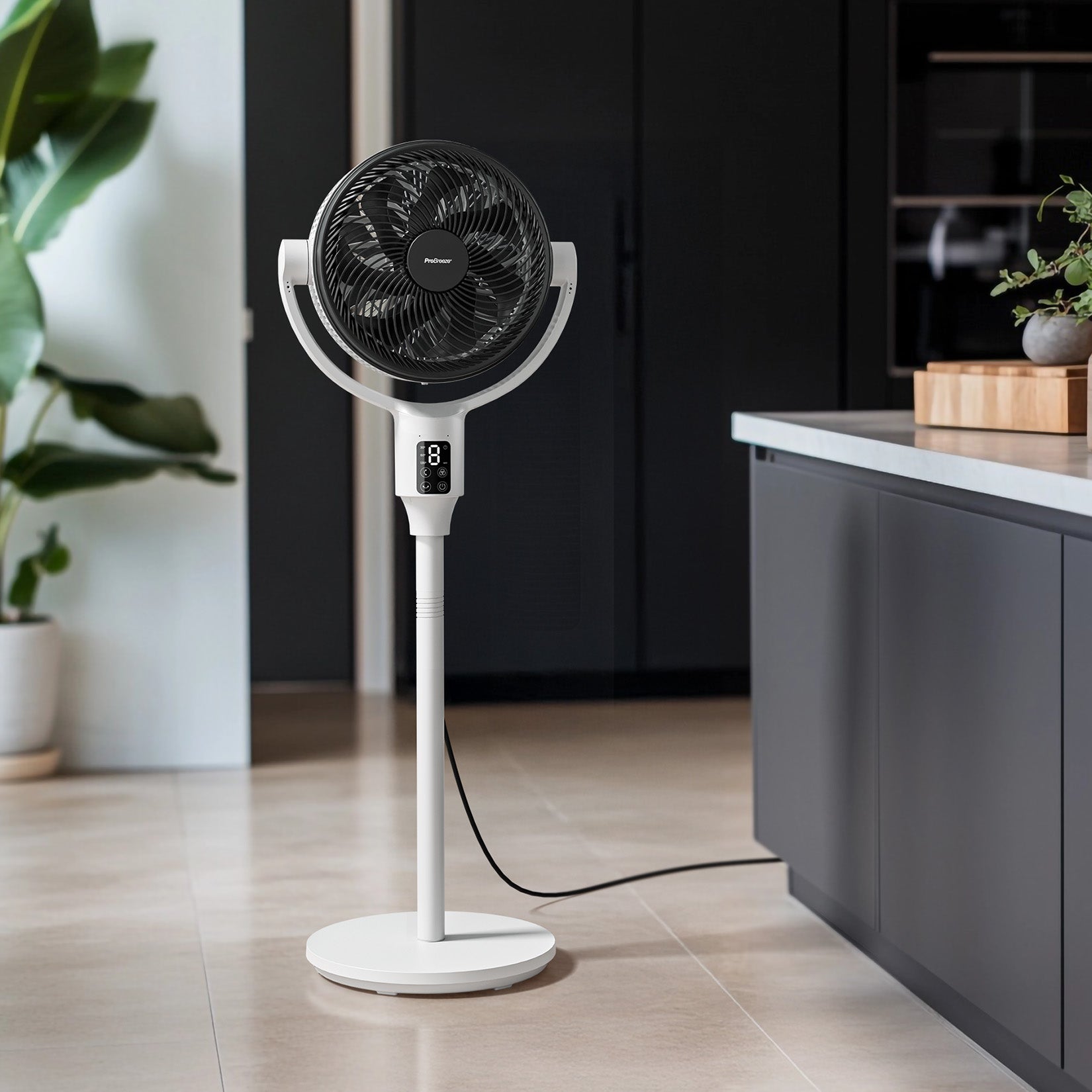 pro-breeze-airflo-plus-112-cm-hybrid-standventilator-wei-schwarz image 4