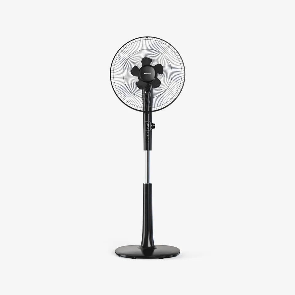 pro-breeze-41-cm-standventilator-mit-dc-motor-fernbedienung-schwarz image 1