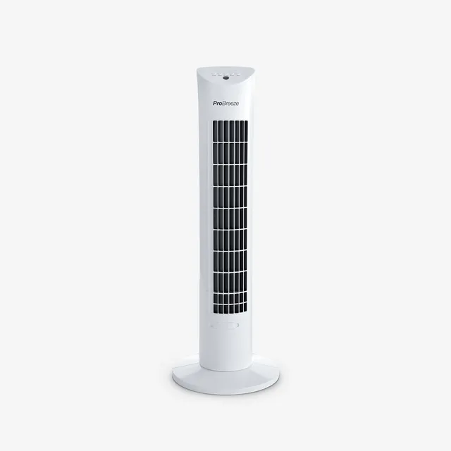 pro-breeze-76-cm-oszillierender-turmventilator-wei image 1