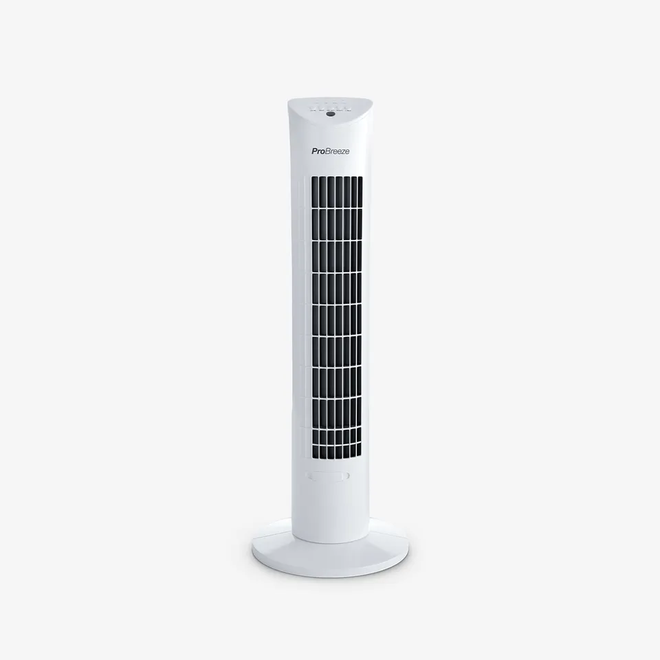 pro-breeze-76-cm-oszillierender-turmventilator-wei image 1