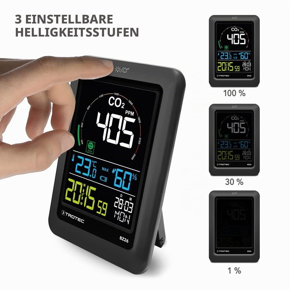 trotec-bz26-co2-luftqualit-tsmonitor-mit-smiley-anzeige-und-alarm image 6
