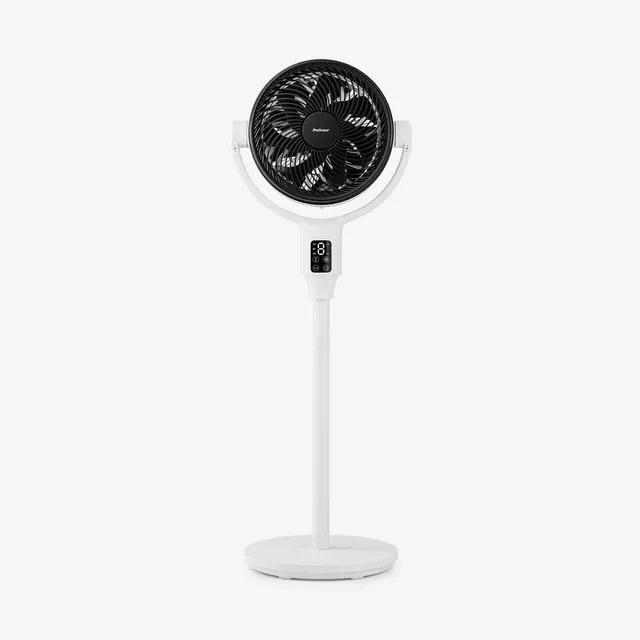 pro-breeze-airflo-plus-112-cm-hybrid-standventilator-wei-schwarz image 1