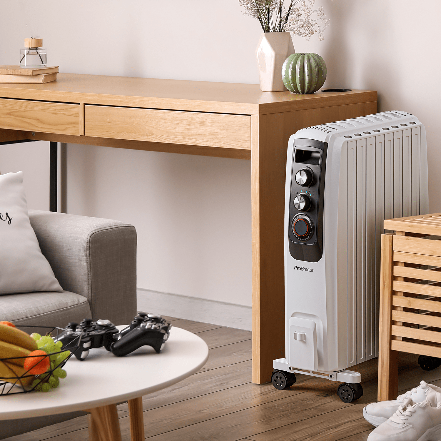 pro-breeze-omniwarm-2000w-lradiator-8-flossen-mit-digitalanzeige-und-timer image 2