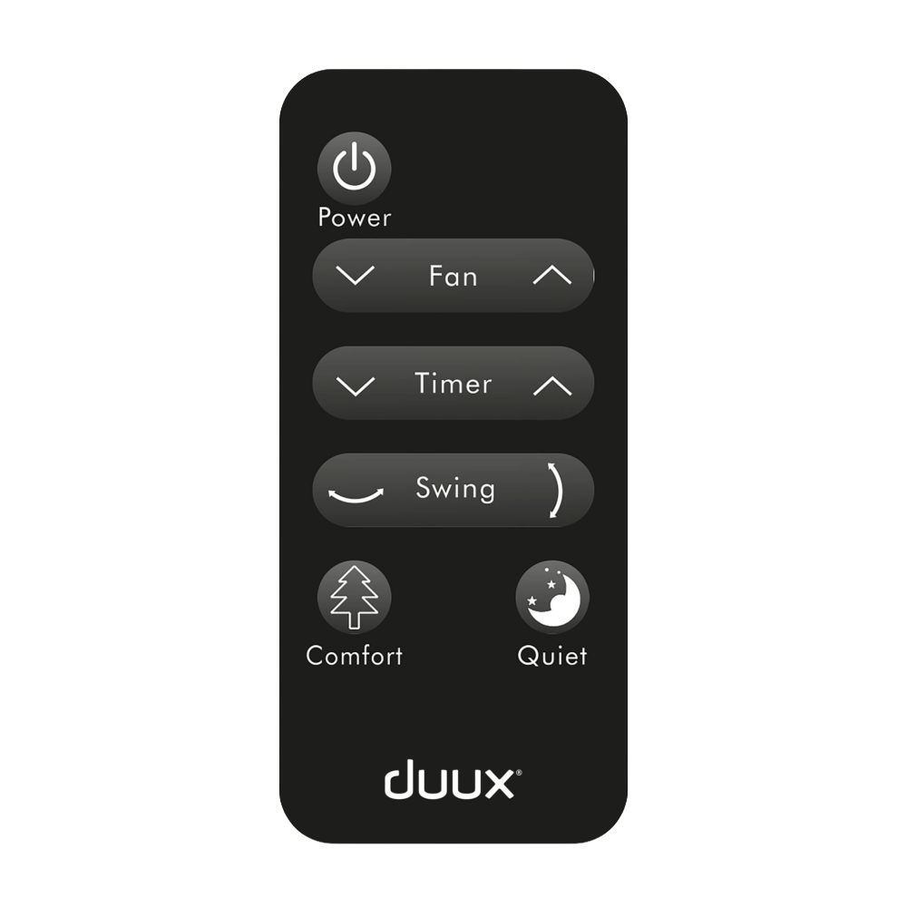 duux-whisper-fernbedienung-schwarz-mit-batterie image 1