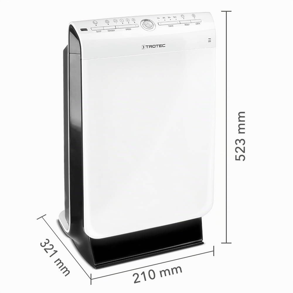 trotec-airgoclean-100-e-luftreiniger-mit-hepa-filter-f-r-r-ume-bis-21-m image 2