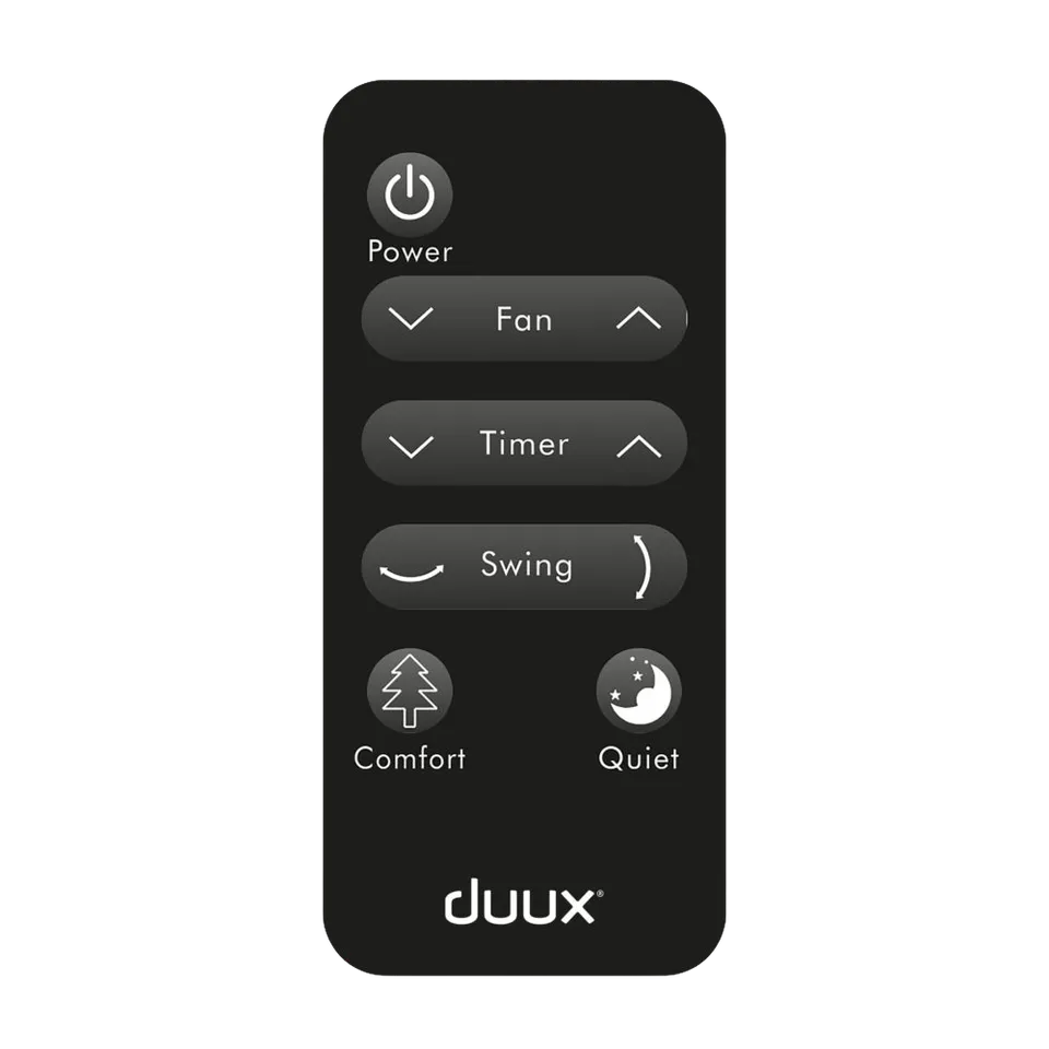 duux-whisper-fernbedienung-schwarz-mit-batterie image 1