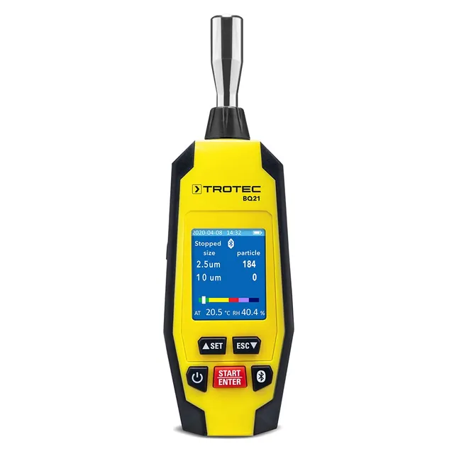 trotec-bq21-mini-partikelmessger-t-pm2-5-pm10-mit-2-zoll-farbdisplay-und-bluetoo image 1