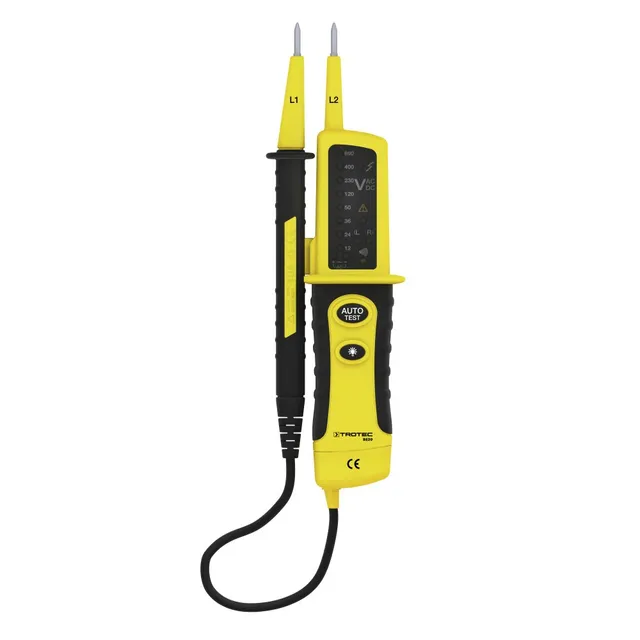 trotec-be20-spannungspr-fer-durchgangspr-fer-ip64-mit-taschenlampe image 1
