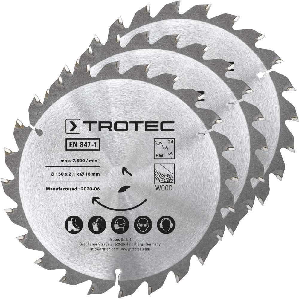 trotec-holzkreiss-gebl-tter-set-150-mm-24-z-hne-3-teilig-aus-carbonstahl image 1