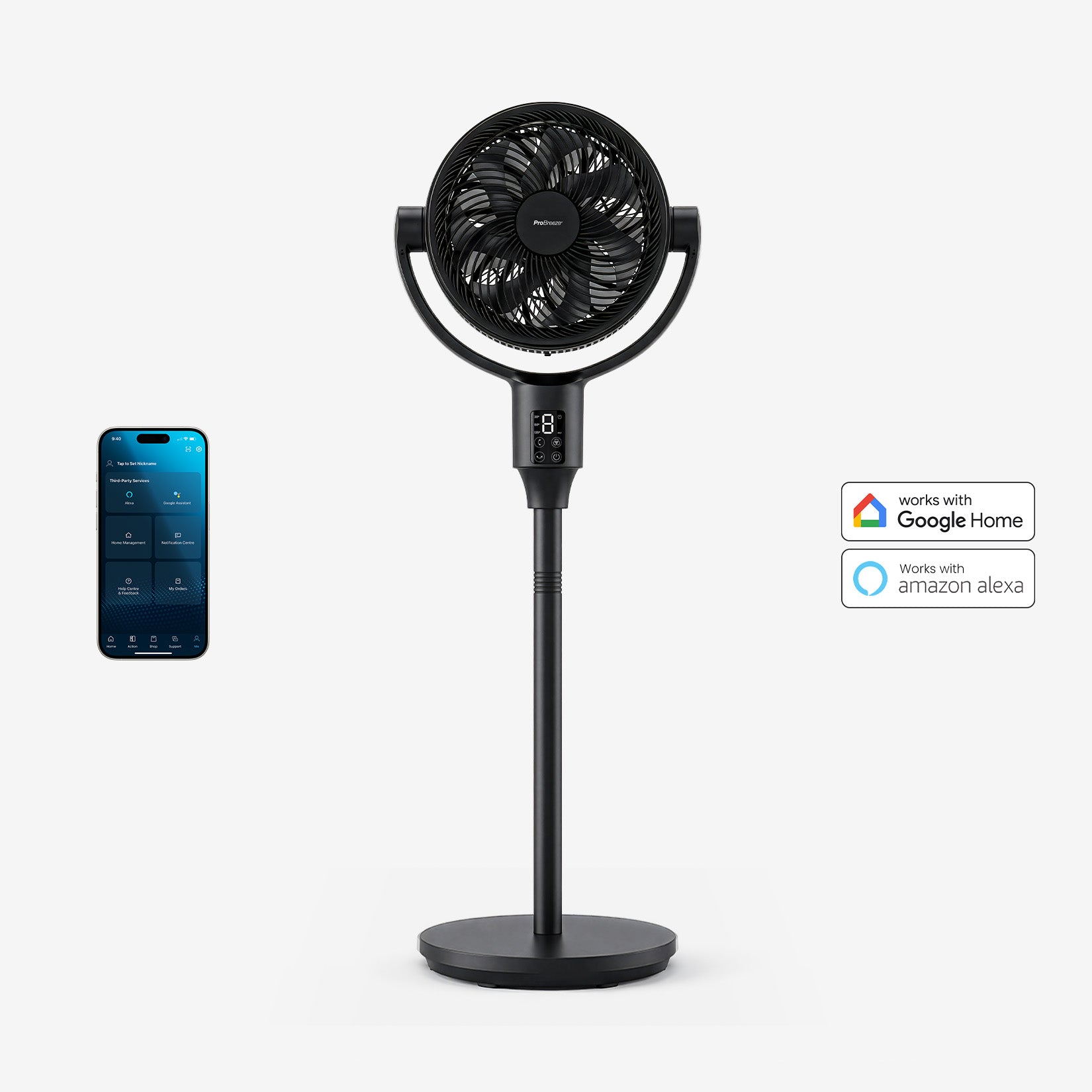 pro-breeze-airflo-plus-112-cm-hybrid-standventilator-wei image 1