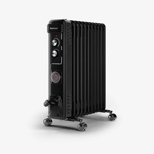 pro-breeze-2500-w-lradiator-kompakt-mit-11-rippen-und-thermostat-schwarz image 1