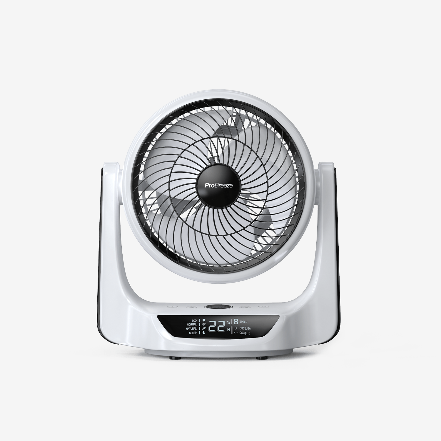 pro-breeze-25-cm-dc-luftzirkulator-ventilator-mit-oszillation-und-fernbedienung image 1