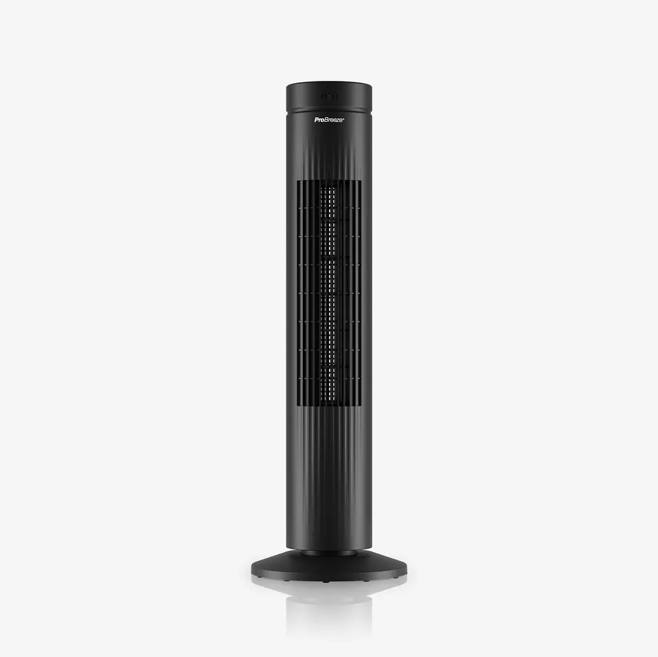 pro-breeze-76-cm-oszillierender-turmventilator-mit-touchpanel-schwarz image 1
