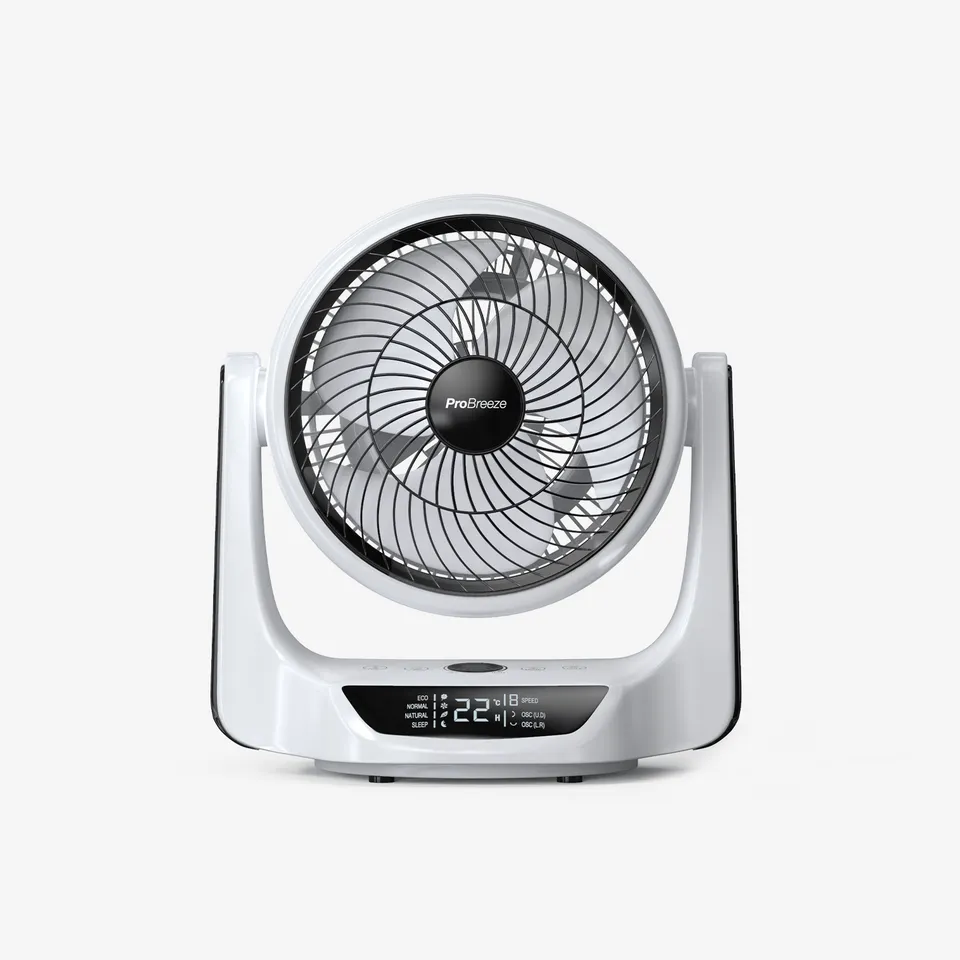 pro-breeze-25-cm-dc-luftzirkulator-ventilator-mit-oszillation-und-fernbedienung image 1