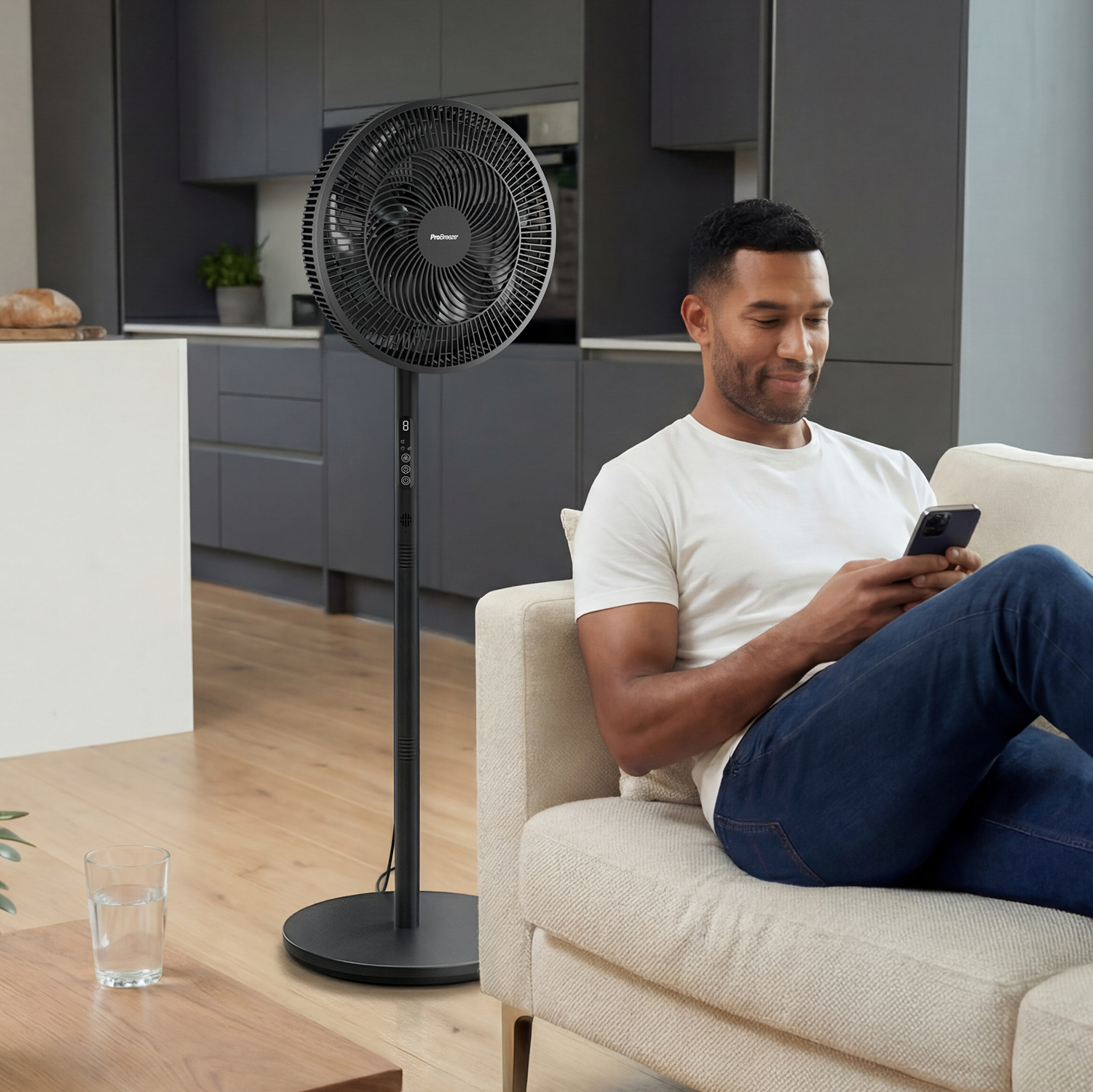 pro-breeze-airflo-slim-109-cm-hybrid-standventilator-luftumw-lzer-wei image 4