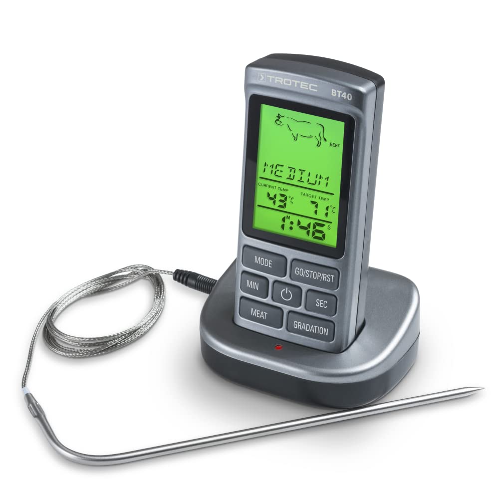 trotec-bt40-grillthermometer-digital-kabellos-250-c-mit-gar-assistent image 2